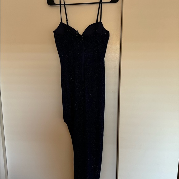 NEW sparkly dark blue dress size medium - Picture 2 of 4